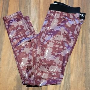 Womens SOFFE DRI Low Rise Leggings Sz L- yoga, Athletic,